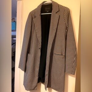 Sanctuary Black and White Houndstooth Blazer